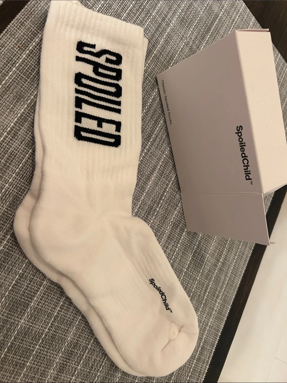 Spoiled Classic Spoiled Socks - White
